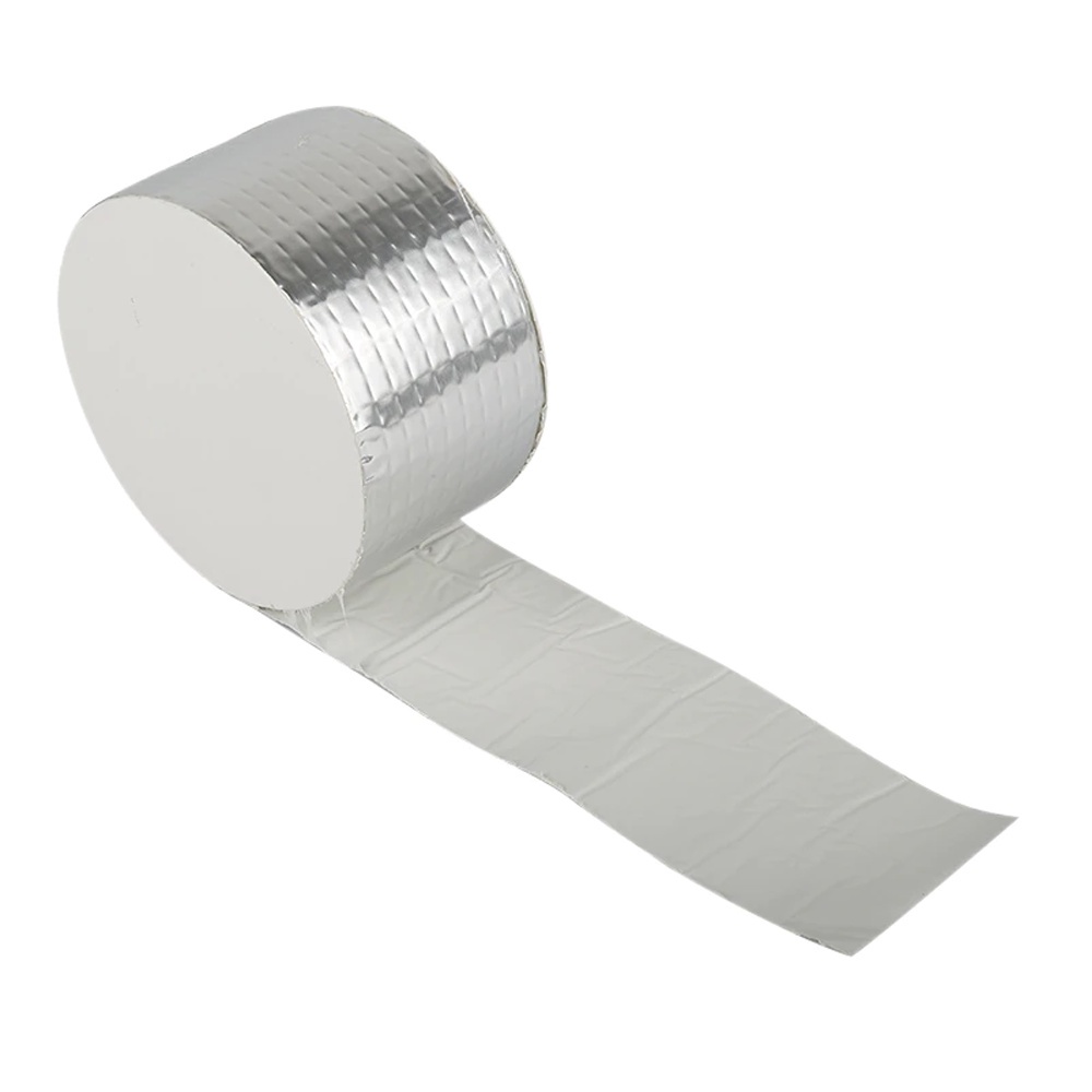 LAKBAN ANTI BOCOR 3M 5M LEM ANTI AIR ALUMUNIUM FOIL BUTYL SUPER WATERPROOF TAPE TAMBAL SILVER [import.acc]