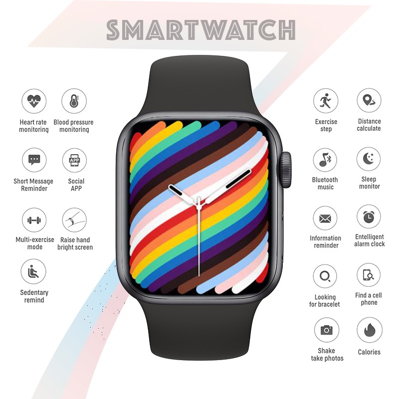 SMARTWATCH S700 Jam Tangan Pria Wanita Digital Smartwatch Bluetooth Full Touch Screen Monitor Heart Rate WATCHKITE WKOS