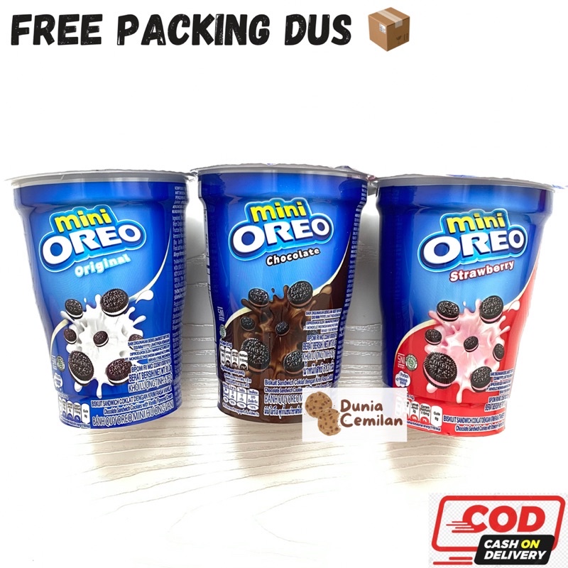 [TERMURAH!] Mini OREO CUP 61.3gr - Biskuit Oreo Kemasan Cup