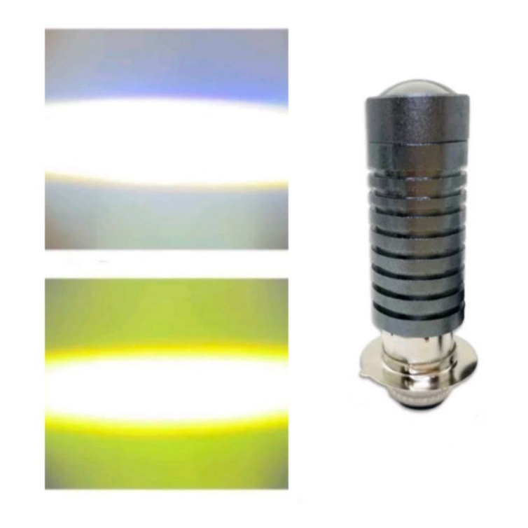 Lampu Utama Led H6 Laser Hi Lo 2 Warna Motor AC DC