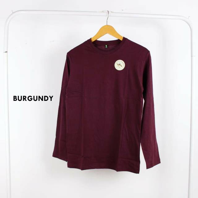 Kaos lengan panjang cotton combed 30s