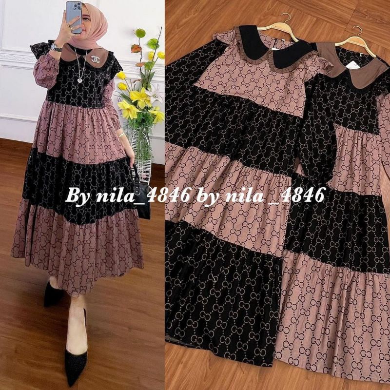 Midi dress GC viral Matt Katun Linen import