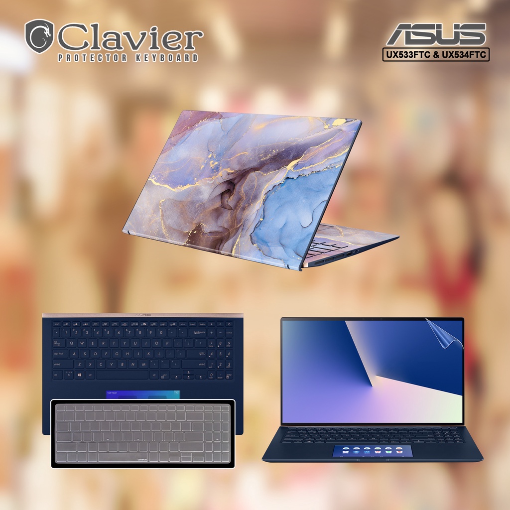 Cover Keyboard Screen Protector Garskin Laptop Anti Gores Asus ZenBook 15 UX533 UX533F UX533FT UX533