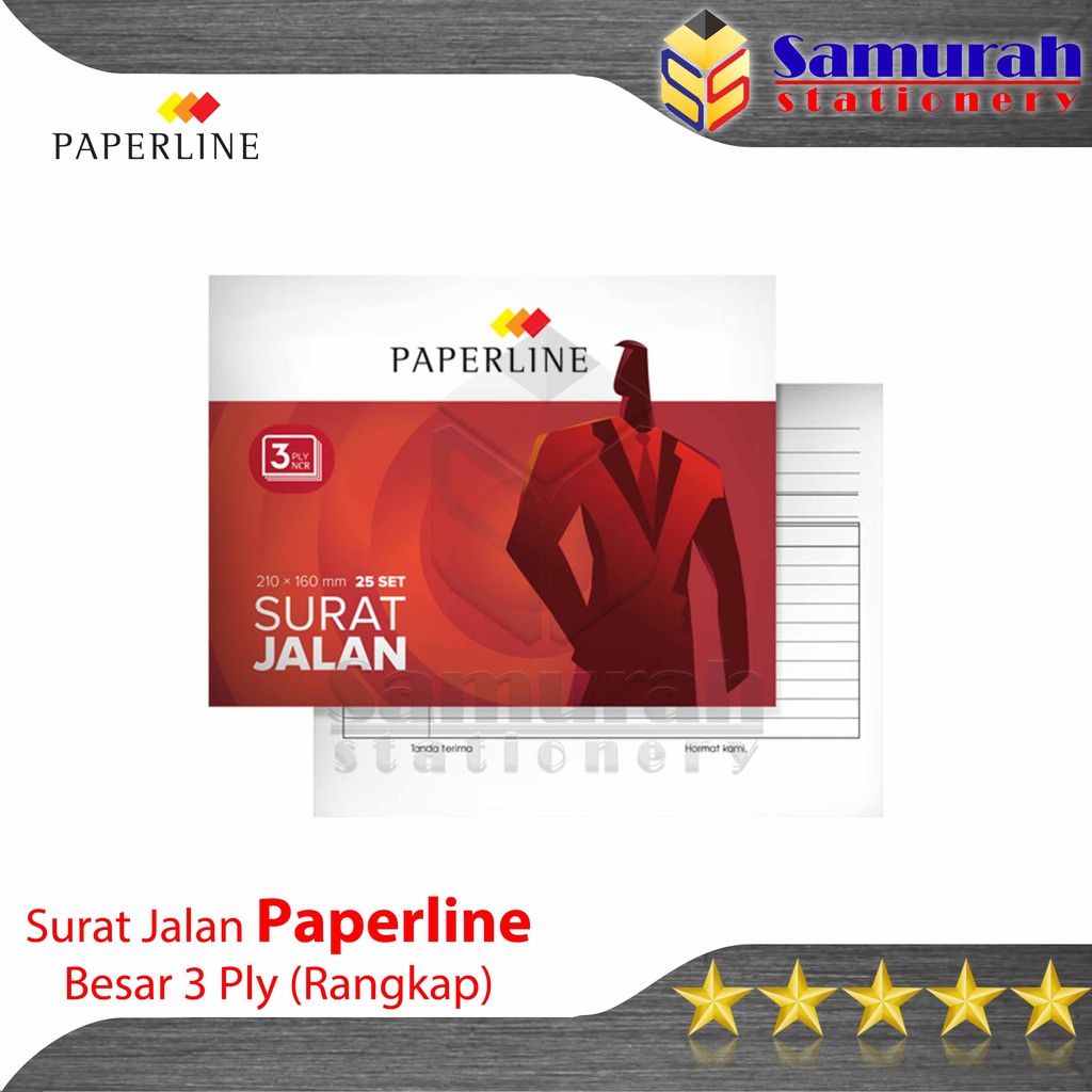 

Buku Surat Jalan Paperline Besar 3 Ply / Bon Rangkap 3 / Nota PPL B3