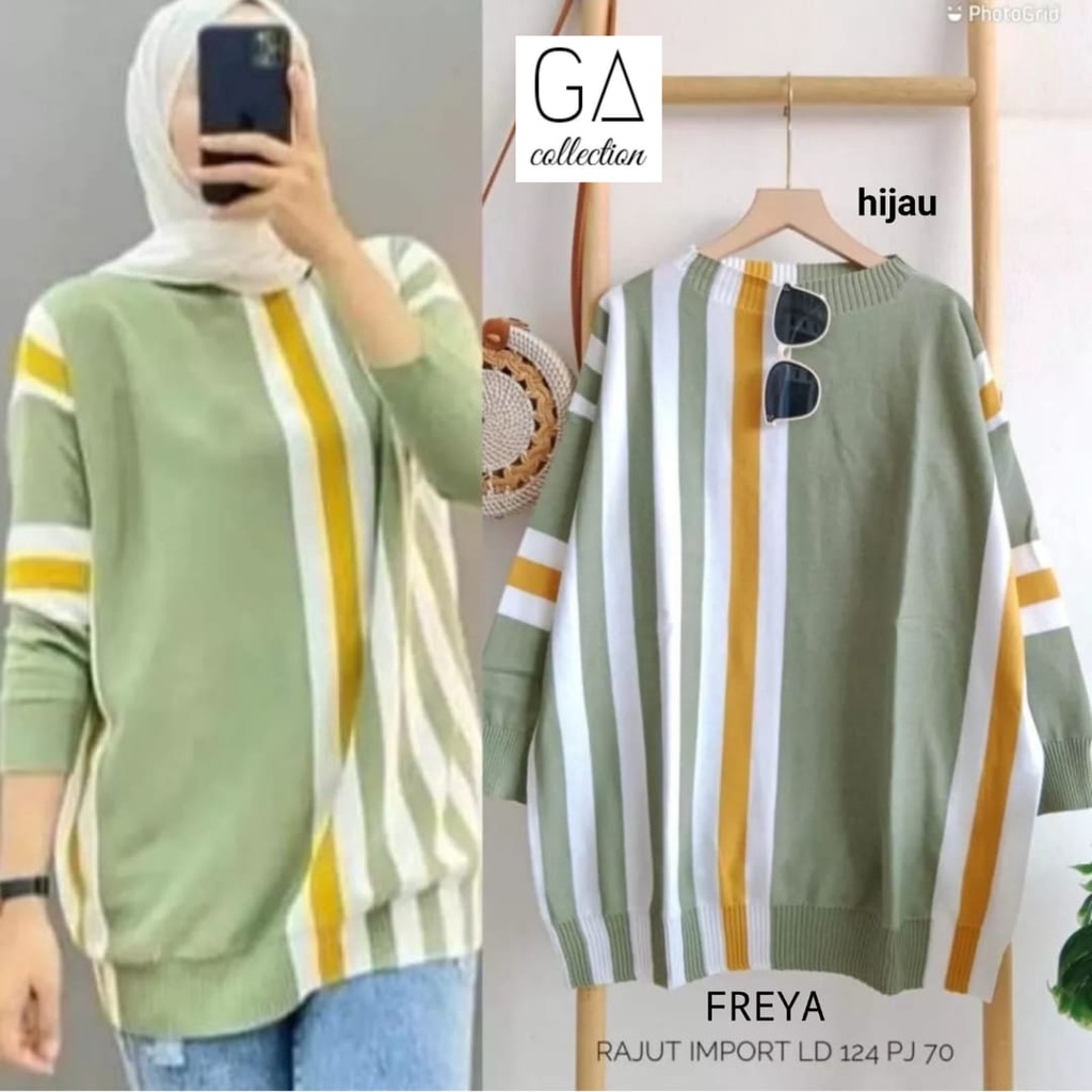 Kaos Oversize Wanita Remaja Rajut Premium Lengan Panjang / Atasan Kaos Jumbo Wanita Kekinian Terbaru