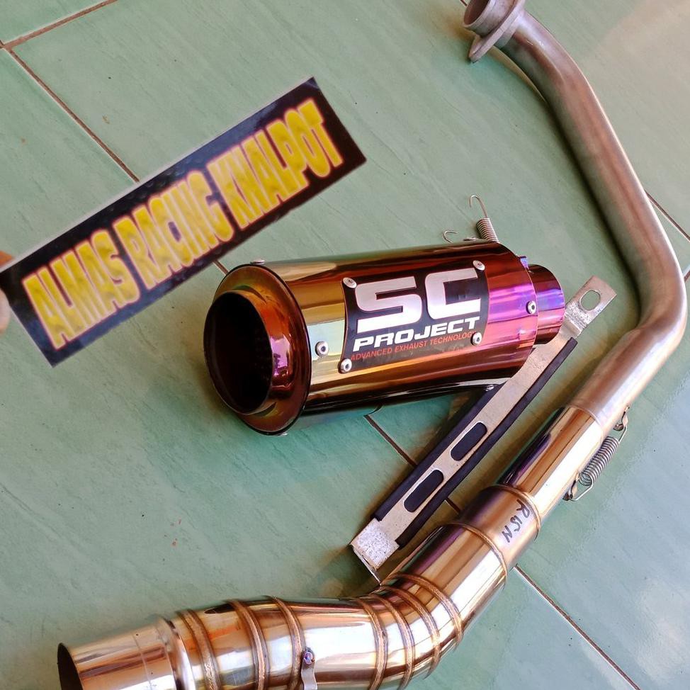 knalpot sc projek pelangi buat R15 vxion cb cbr tiger megapro gsx satria fu supra gtr sonic dll