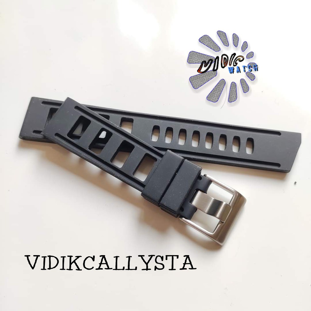 22mm waffle Rumah Rubber Strap Fit For seiko diver Tali jam Seiko 22 MM