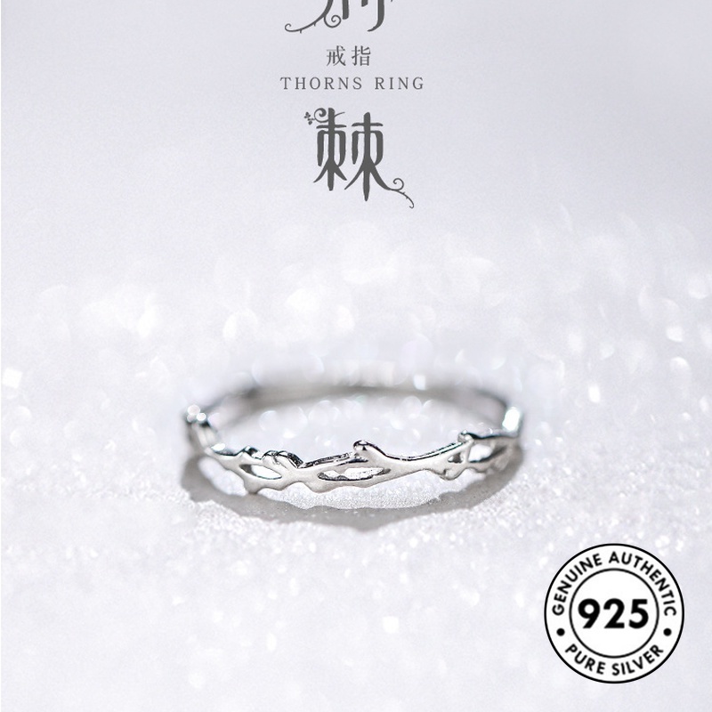 Cincin Duri Bahan S925 Silver Untuk Fashion