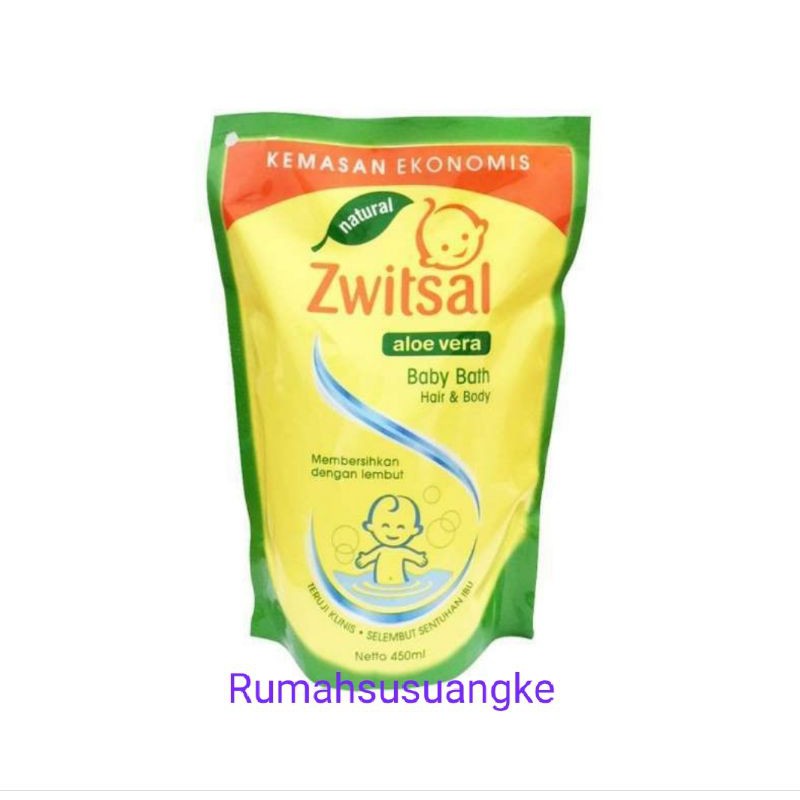 Zwitsal natural baby bath 2 in 1 450 ml