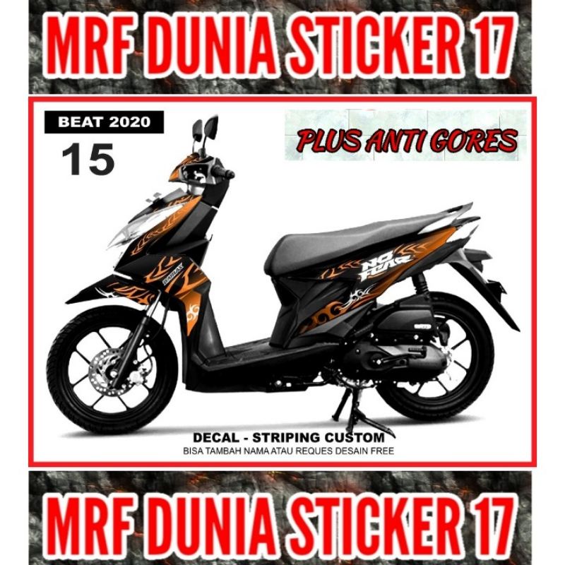 Sticker Decal Motor Beat 2020 Full Body dekal motor Beat 2020 Full Body Stiker Striping motor Beat 2