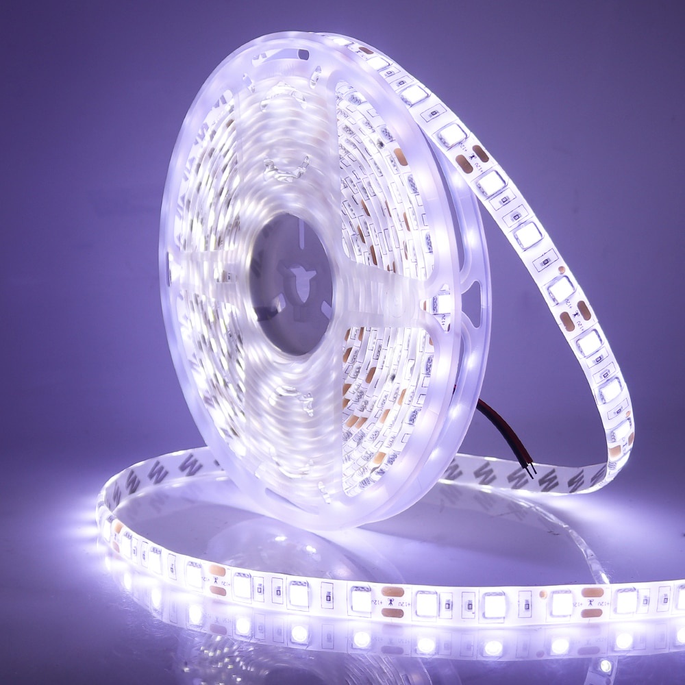 LED Strip RGB SMD 5050 5 Meter IP65 Epoxy Waterproof TRIPLEDI DC12V 30 60 Titik Lampu Permeter