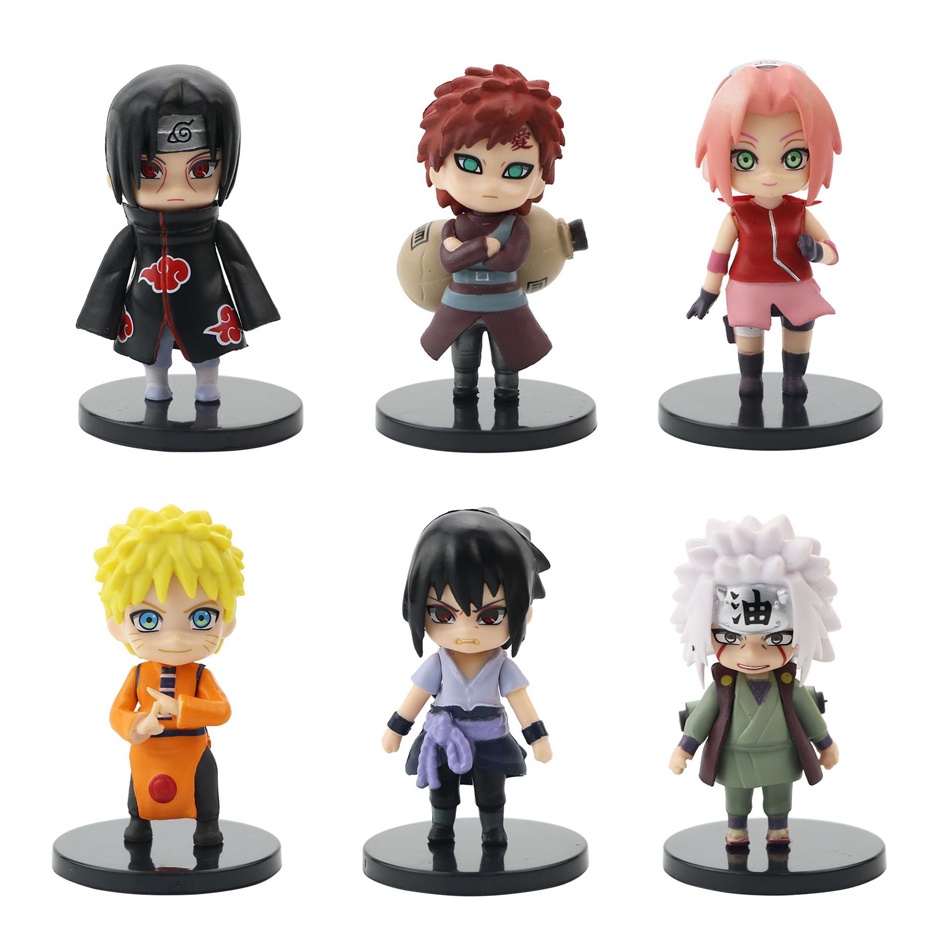 Mainan Action Figure Anime Naruto Shippuden Hinata Sasuke Itachi Kakashi Gaara Q Version Bahan PVC 24 Gaya Untuk Hadiah Ulang Tahun Anak