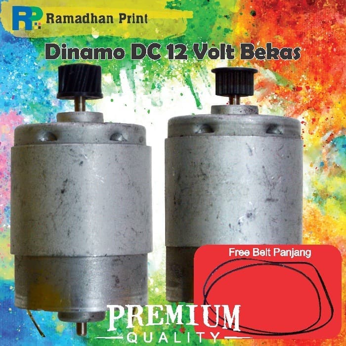 Dinamo Layang Bor Mini Motor Generator Printer 12V 12 Volt DC 2ND Used