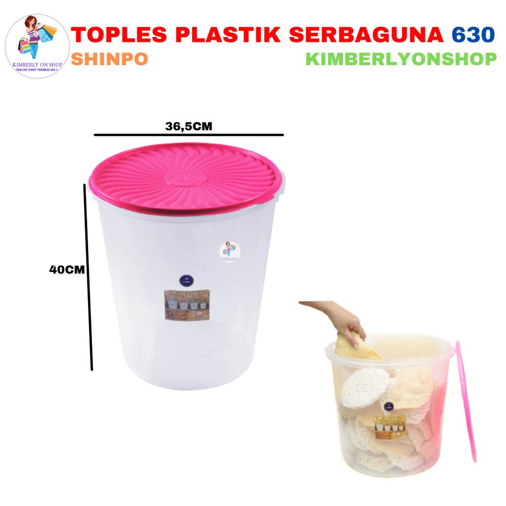 Kimberlyonshop Toples Plastik Tempat Kue 30 Liter Peacock 630 Shinpo