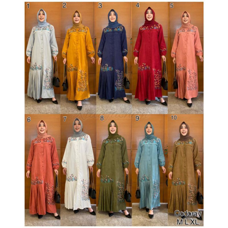 gamis torry / gamis bordir / gamis simple / gamis polos / gamis katun / gamis toyobo / gamis
