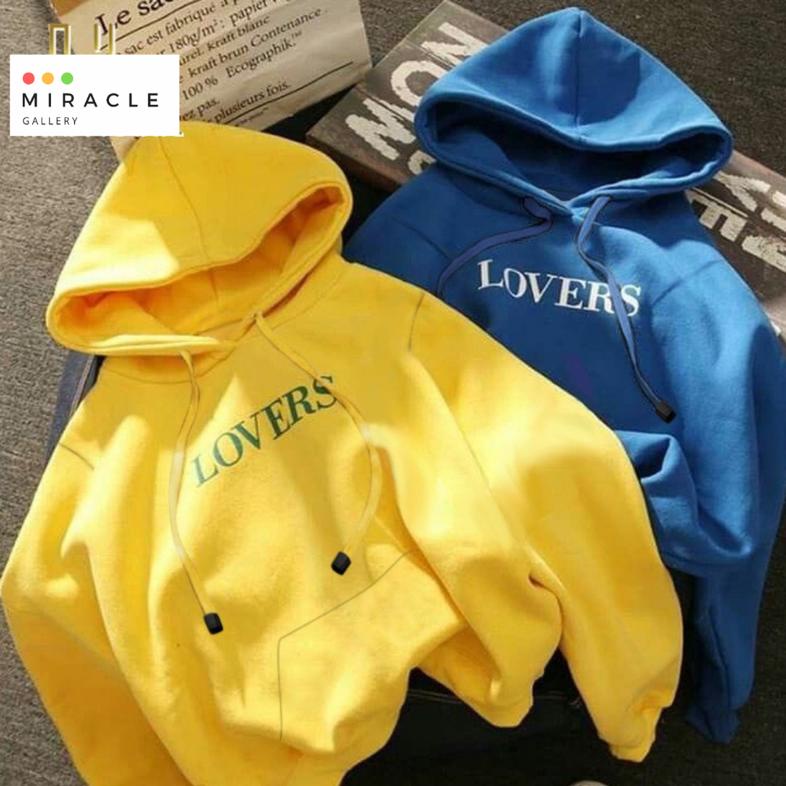 Sweater Hoodie Couple / Jaket Pasangan LOVERS COUPLE Bahan Fleece Premium