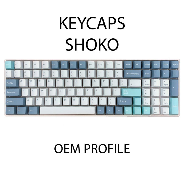 KEYCAPS PBT SHOKO DOUBLE SHOT OEM PROFILE MECHANICAL KEYBOARD