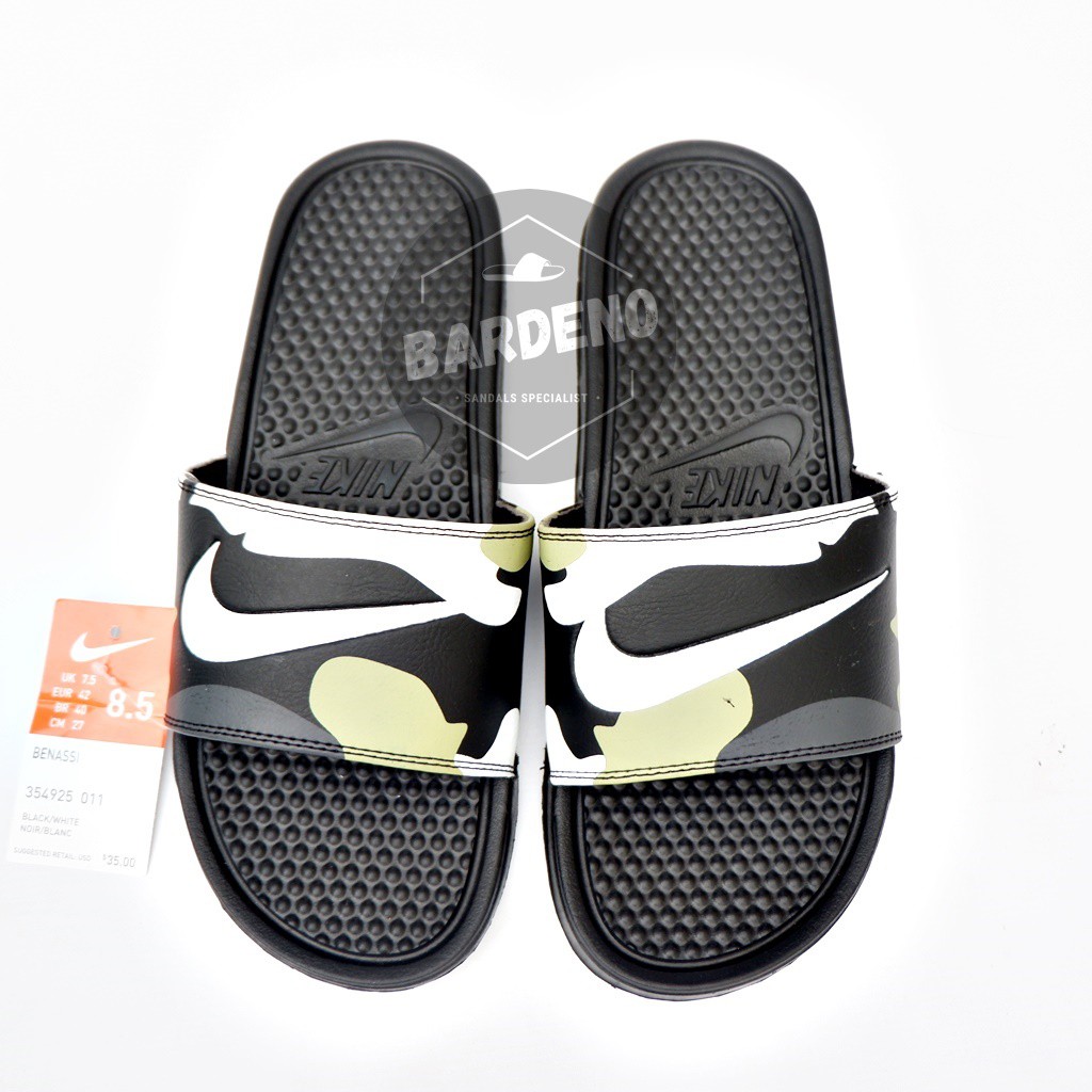 sandal nike benassi cow motif/sandal flipflop/sandal slop/sandal pria-1