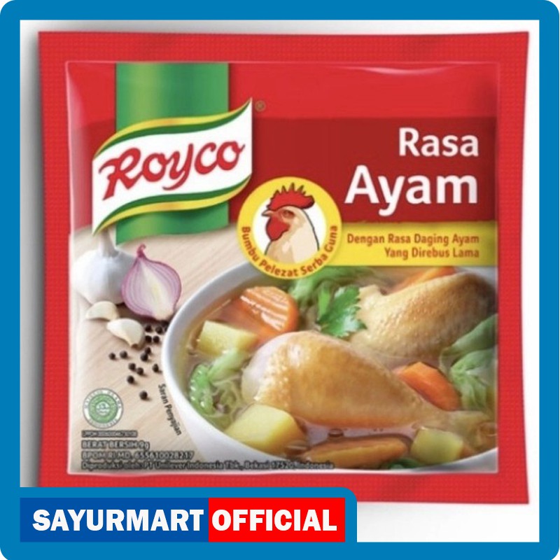 

Royco Penyedap Rasa Ayam Sachet, 1 Renceng 12 Sachet Lebih Murah [1 pcs]