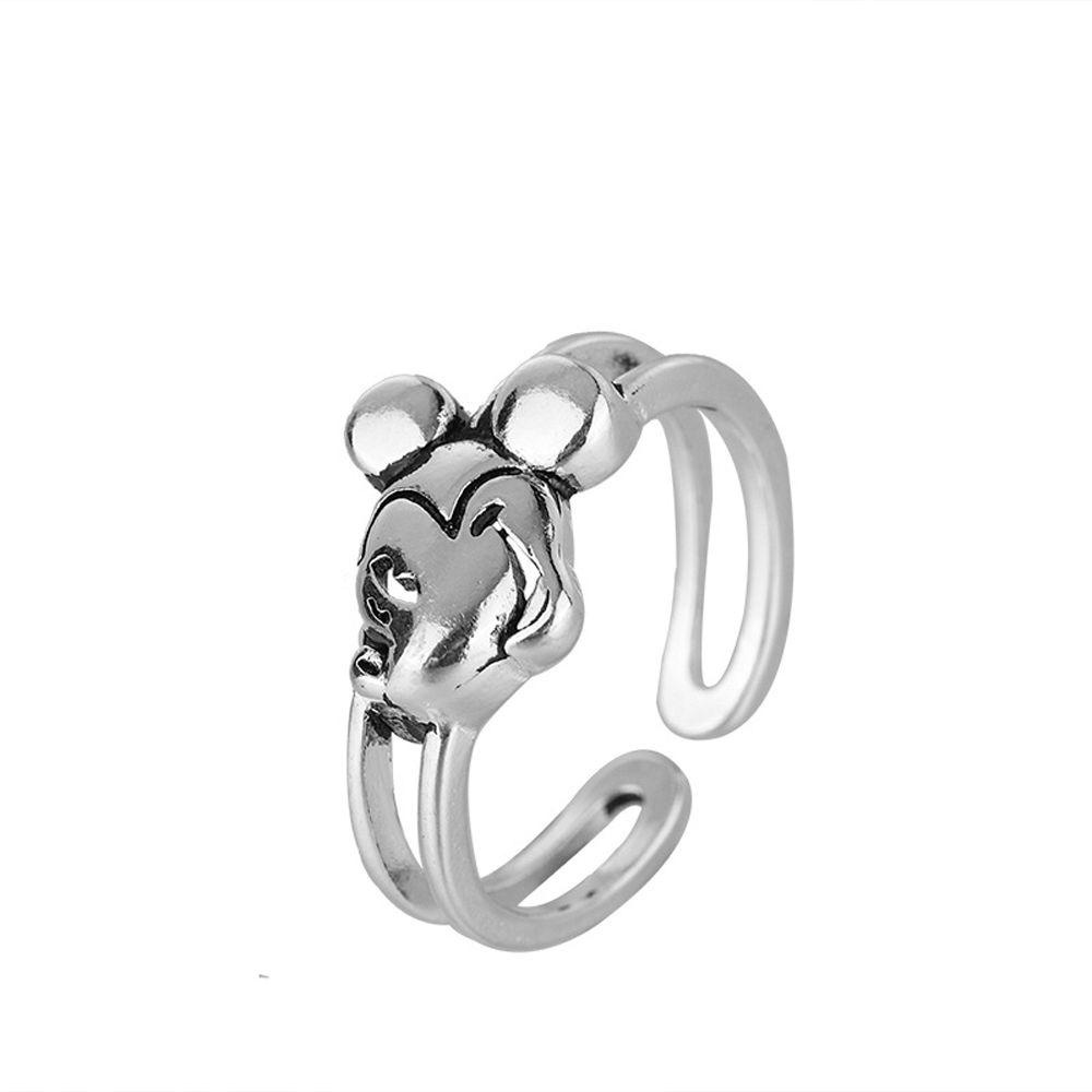 Mxbeauty Cincin Pembukaan Wanita Rantai Kreatif Elegan Untuk Pasangan Perempuan Perhiasan Jari Yang Dapat Disesuaikan