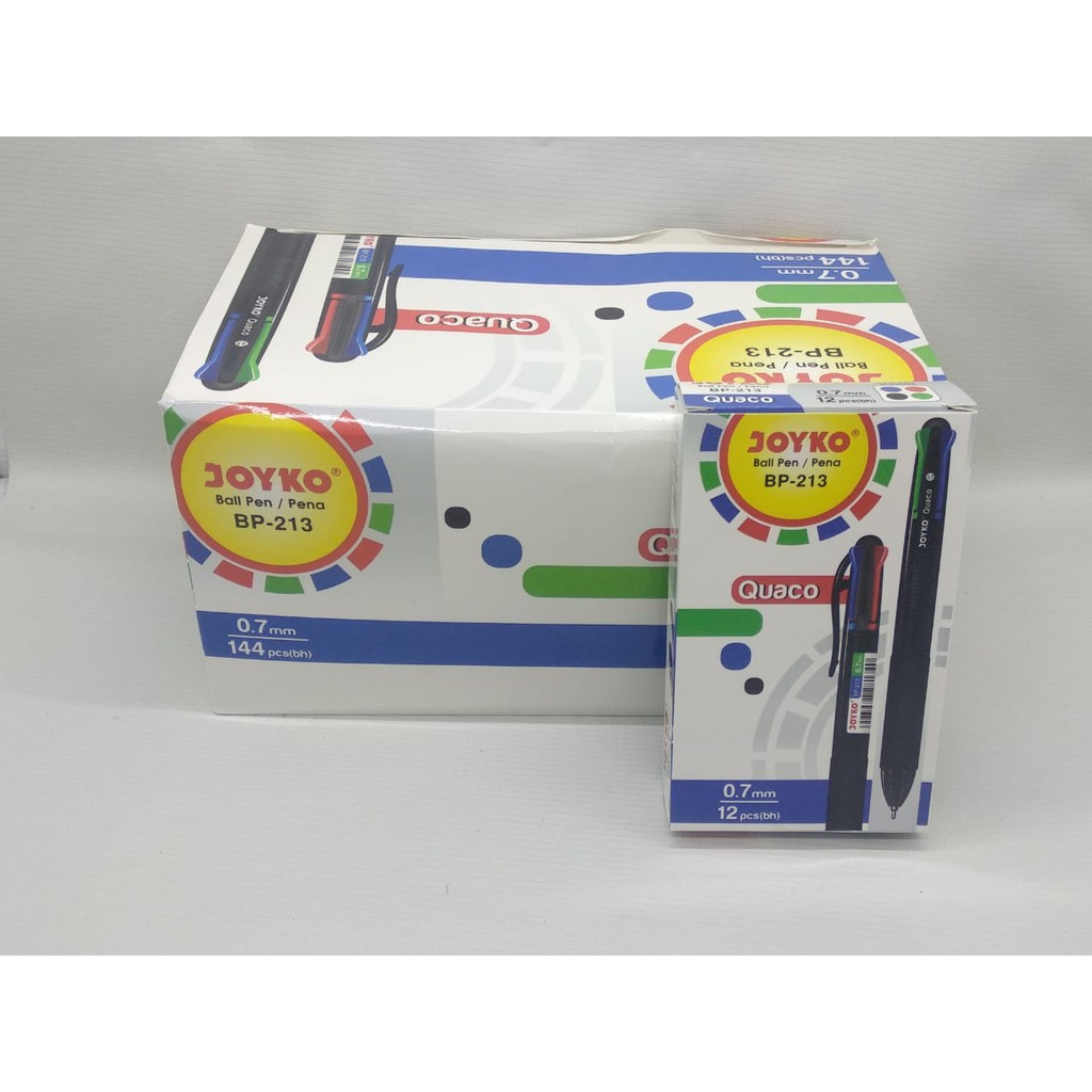 

Ball Pen / Pulpen / Pena 4 warna Joyko BP-213 Quaco 0.7 mm