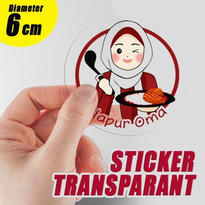

Stiker Label Transparant Bening | D: 6 (35 pc)