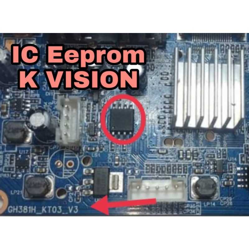 IC EEPROM K vision C2000 dan GOL ( Gardiner Optus LGsat ) tinggal pasang sudah isi softwaree