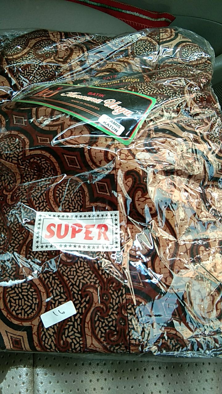 Yuli - Gamis Kencana Ungu Katun Ld 110 Cm/pb 130 Cm Batik Ku Lebel Hitam(kuh)