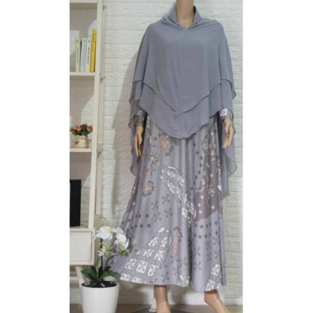 Gamis misbee  set khimar ceruty