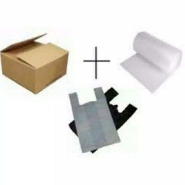 BUBBLE WRAP + DUS + KANTONG PLASTIK / KRESEK - SAFTY PACKING