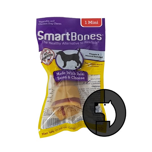 

smartbones bacon cheese 0.56 oz 1 mini veg chicken