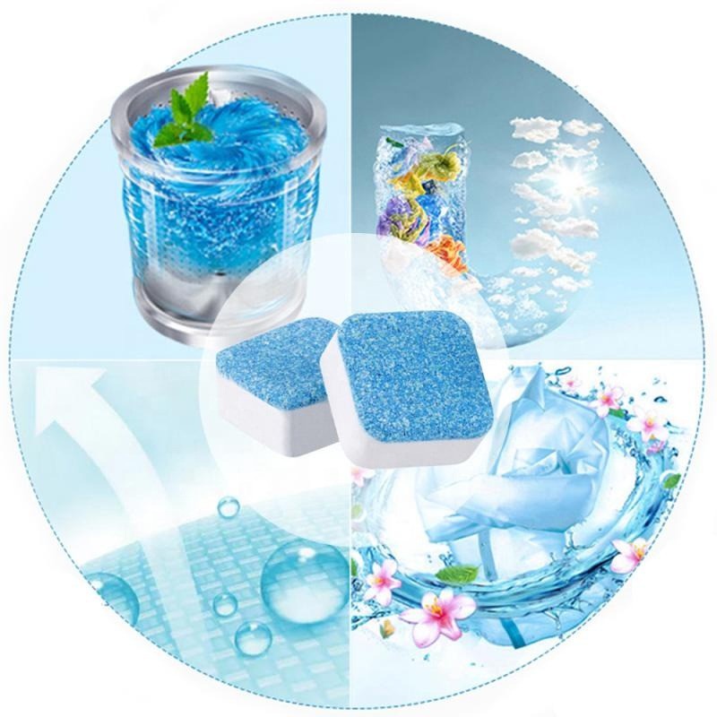 Tablet Pembesih Mesin Cuci Sabun Pencuci Kotoran Tabung Mesin Cuci Ampuh Deep Cleaning Washing Import