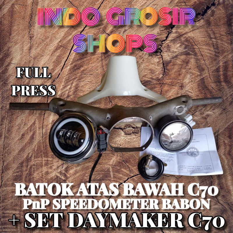 Batok c70 set daymaker DOTSAE dan speedometer digital BABON