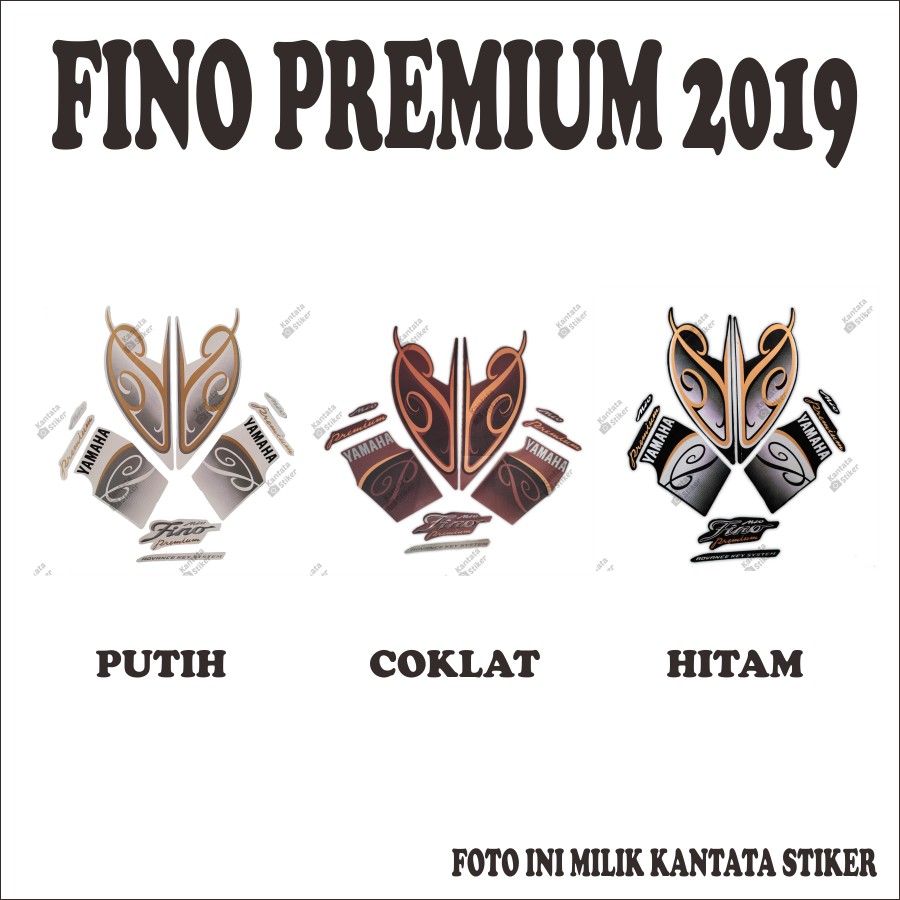 Sticker Striping Motor fino premium 2019