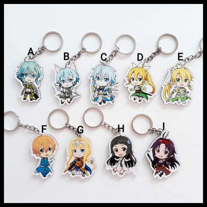 Keychain Anime Sword Art Online 2 Sao Gantungan Kunci Ganci Akrilik - I (Yuuki)
