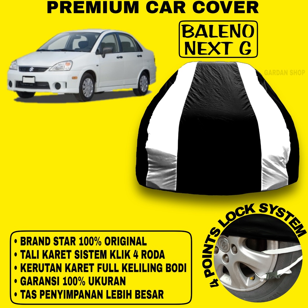 Body Cover BALENO NEXT G Sarung Strip SILVER Penutup Pelindung Bodi Mobil Baleno Baleno Next G PREMIUM Cover