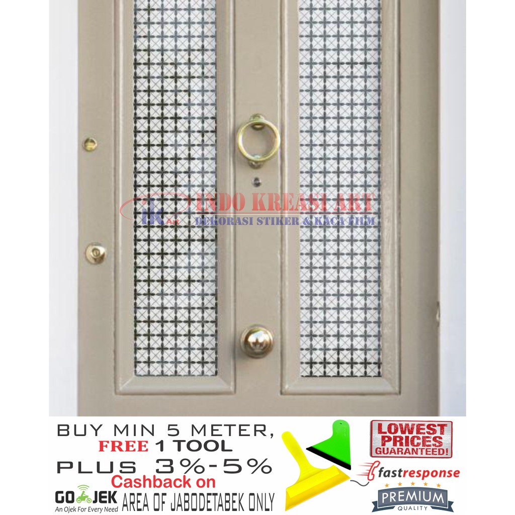 STIKER KACA STICKER KACA MOTIF 90 KACA FILM MOTIF PELAPIS KACA JENDELA