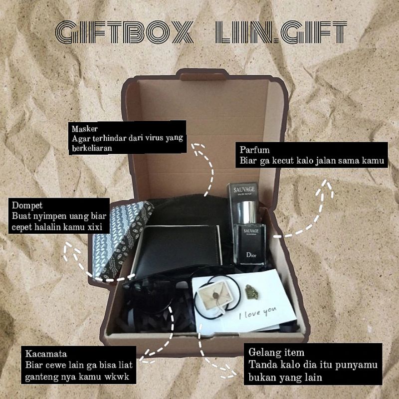 HAMPERS COWOK/GIFT BOX/KADO ULANG TAHUN/ANNIVERSARY/KADO COWOK/KADO BLACK