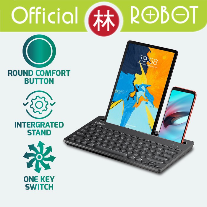 Robot KB10 Multi-Device Bluetooth &amp; 2.4G Wireless Keyboard 3 mode