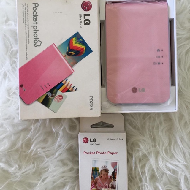LG Pocket Photo Printer Portable PINK