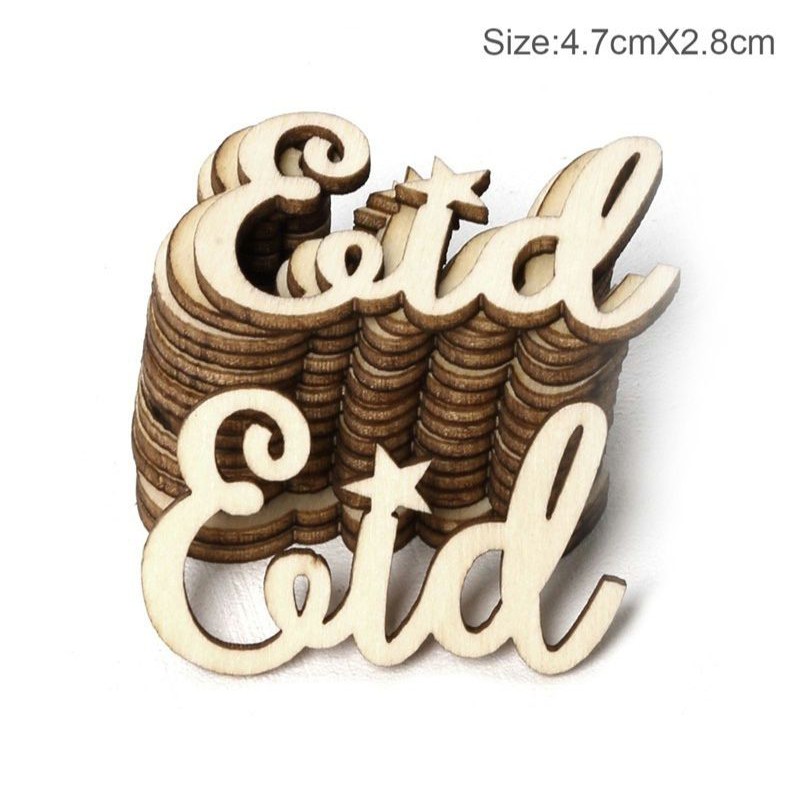 

[per pcs] Hang tag kayu hiasan hampers gift Idul Fitri lebaran eid mubarak