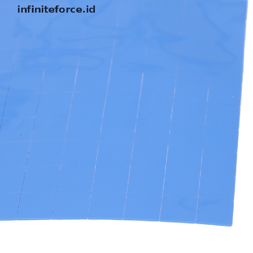 (Infiniteforce.Id) 100pcs Heatsink Silikon Konduktif Pendingin Cpu / Gpu 10x10 X 0.5mm