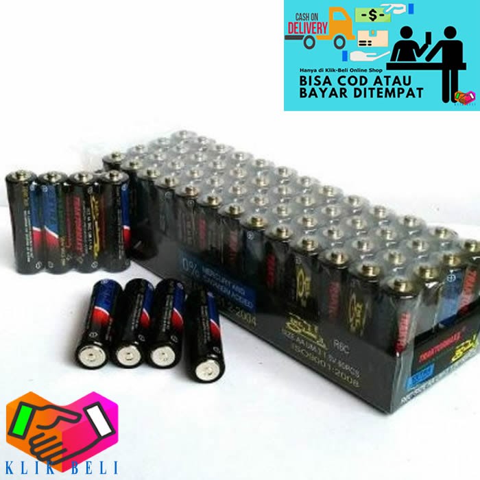 60 Pcs AAA Baterai Type Traktormaxx SNI Battery Batu Anti Bocor Batre Batere Batrai Batery