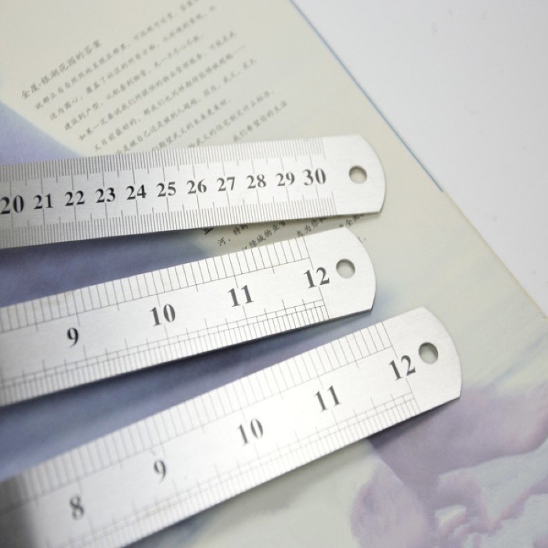 

penggaris besi 30cm penggaris ruler stainless steel