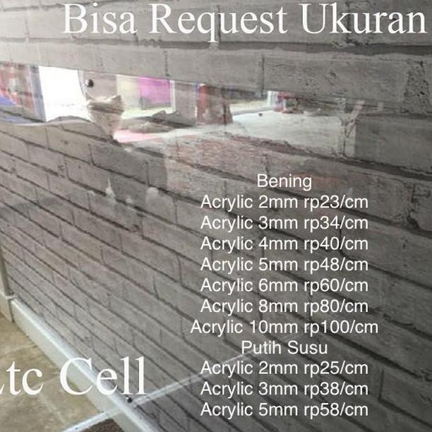 

【JOB】 Acrylic Bening 2mm 20x25cm Akrilik Lembaran Import