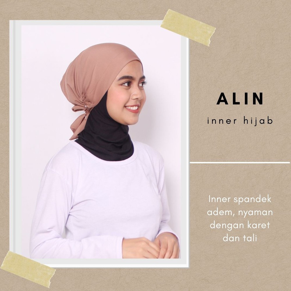 CIPUT HIJAB/DALEMAN JILBAB/INNER JILBAB/Ciput Basic Tali ANTI PUSING Adem ALIN