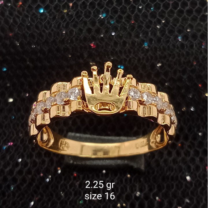 Cincin Emas 17K - 2.25 gr Kadar 750 - 887