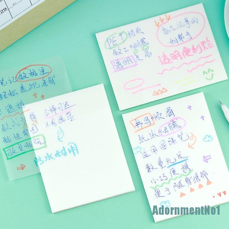 (AdornmentNo1) Sticky Note Transparan Model Simpel Untuk Scrapbook