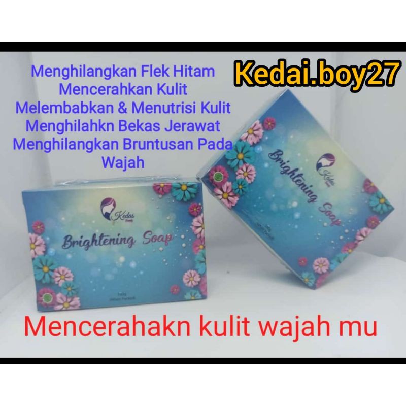 Sabun Kedas beauty Pemutih Muka Perawatan Kecantikan Badan dan Wajah BPOM ORIGINAL-Sabun