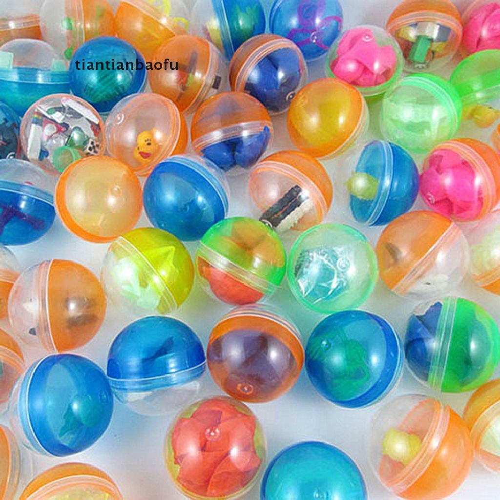 [tiantianbaofu] 10pcs 45mm plastic balls capsules toys with different small toys vending machine Boutique